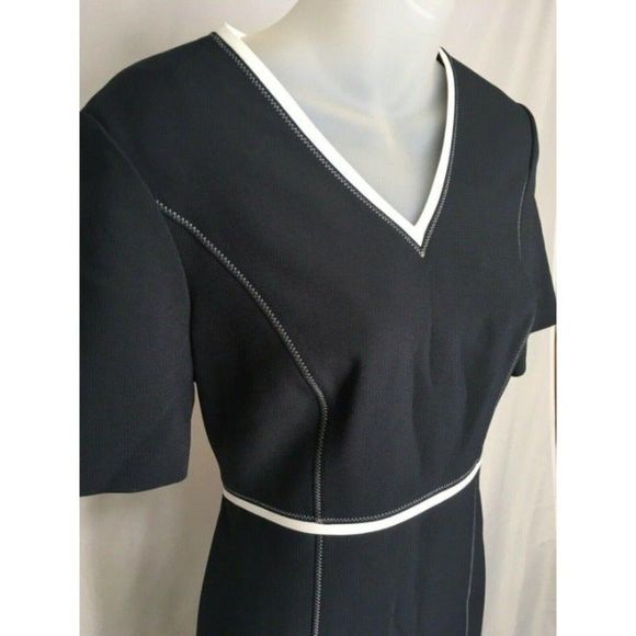 M&S British NWOT Navy Pencil Dress US8 - Picture 4 of 11